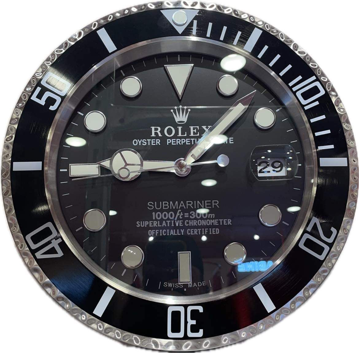 Rolex Submariner Date Oyersteel - Wall Clock