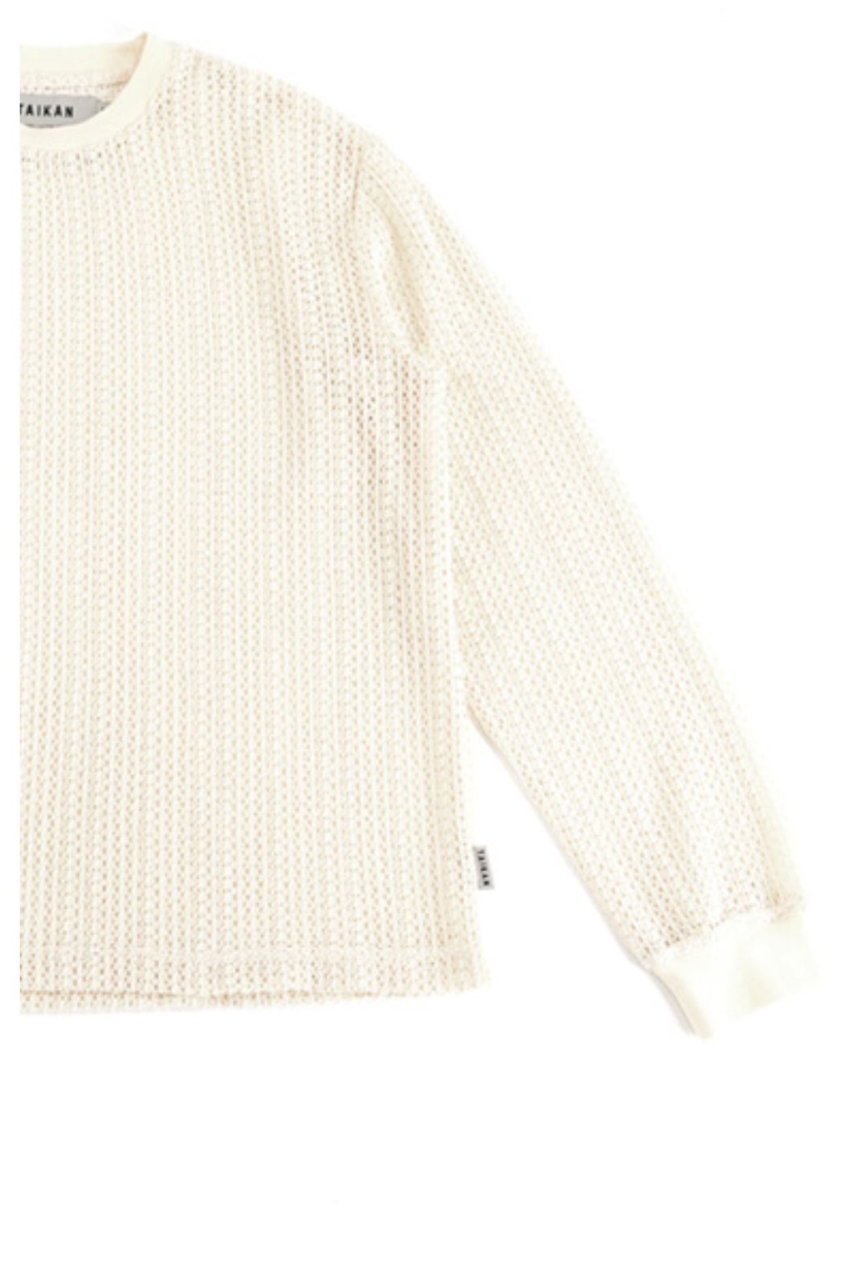 Taikan Loose Knit Crocheted Sweater - Cream