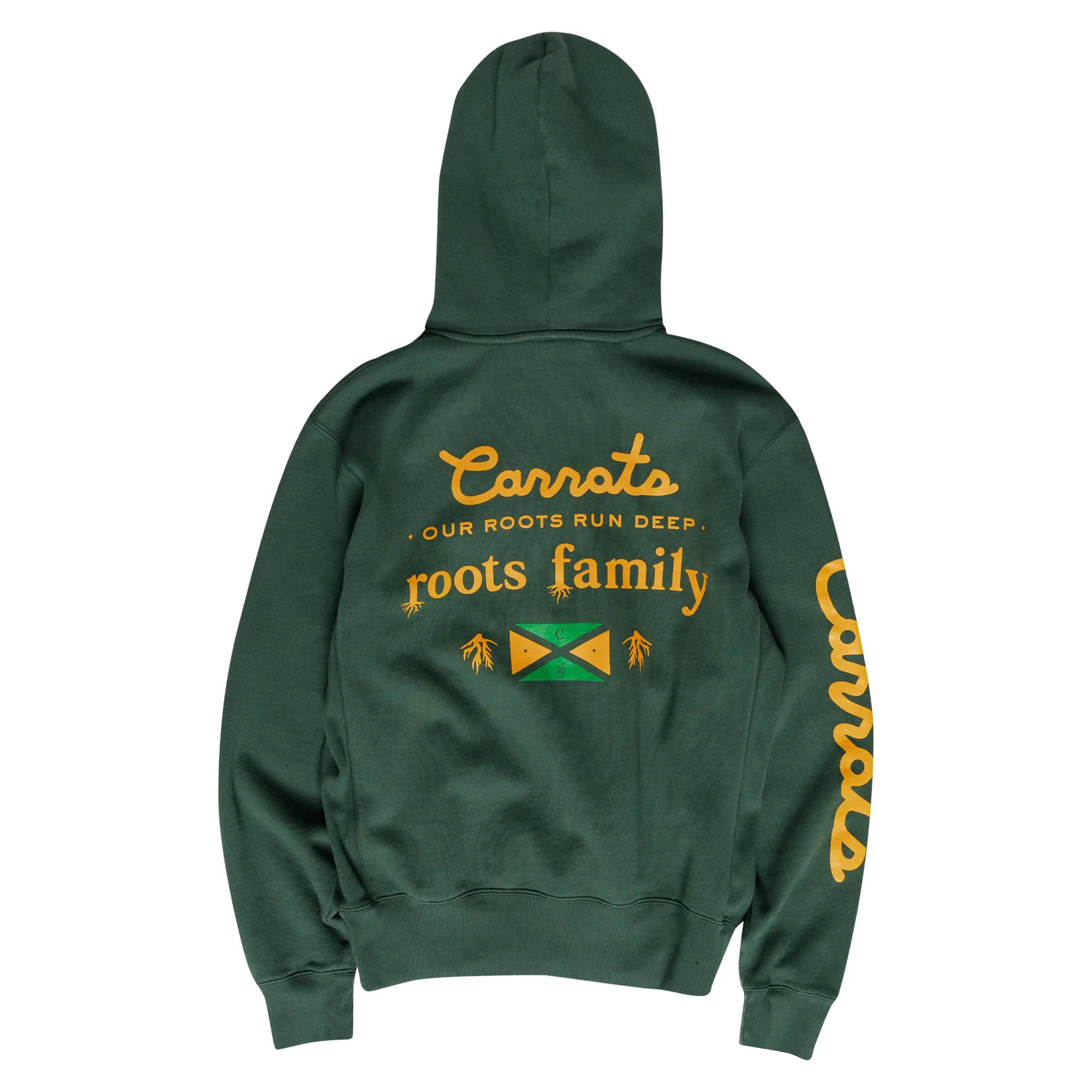 Carrots ROOTS FAMILY HOODED SWEATSHIRT - Forest Green
