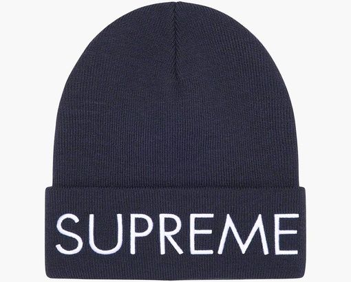 Supreme Capital Beanie Navy