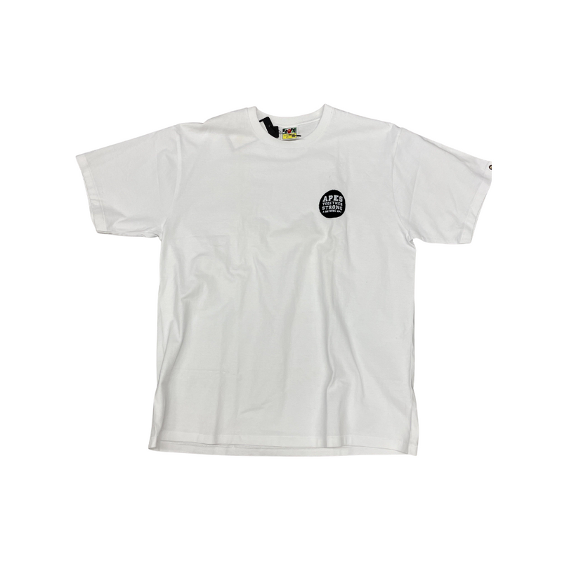 Bape white tee Ape Together strong - Hypepoint.ca