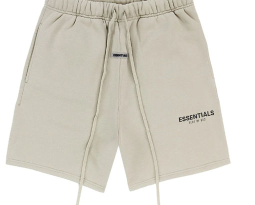 Essentials Tan Shorts Reflective Logo