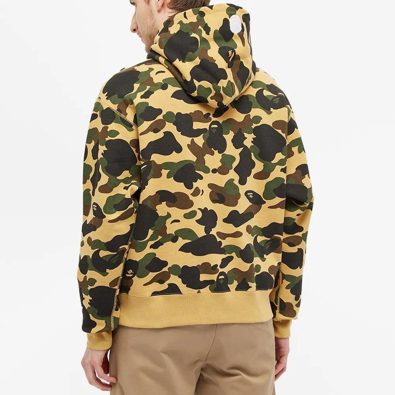 Bape 1ST CAMO Yellow PULLOVER Hoodie - Hypepoint.ca