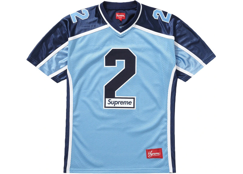 Supreme Football Jersey baby blue