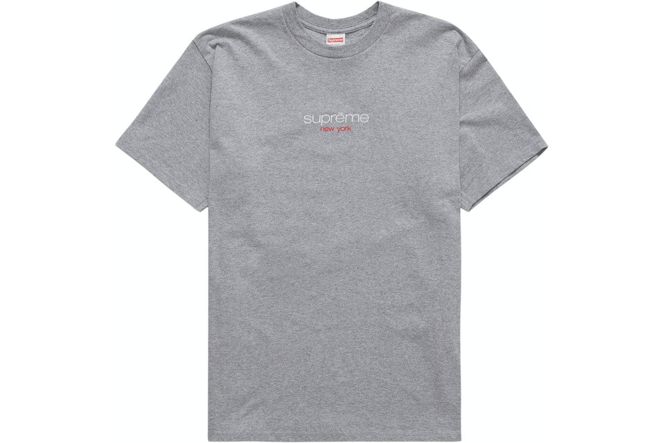 Supreme Classic Logo Grey T-Shirt